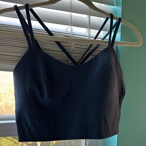 Navy blue lululemon sports bra